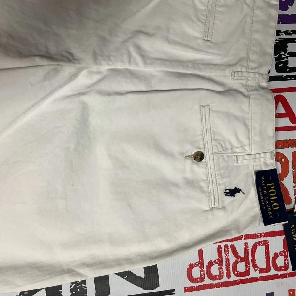 Sz 30 polo Ralph Lauren shorts white